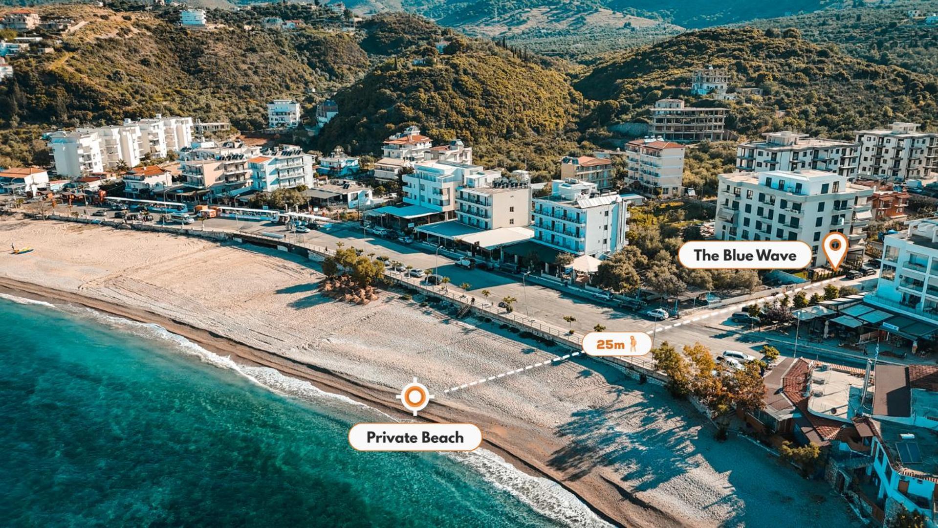 The Blue Wave Hotel Himara Kültér fotó